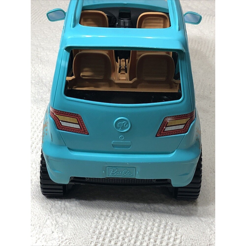 Barbie Mattel SUV Jeep Camping Fun 2016 Teal Off Road Mudding Car For 11.5” Doll - Picture 8 of 14